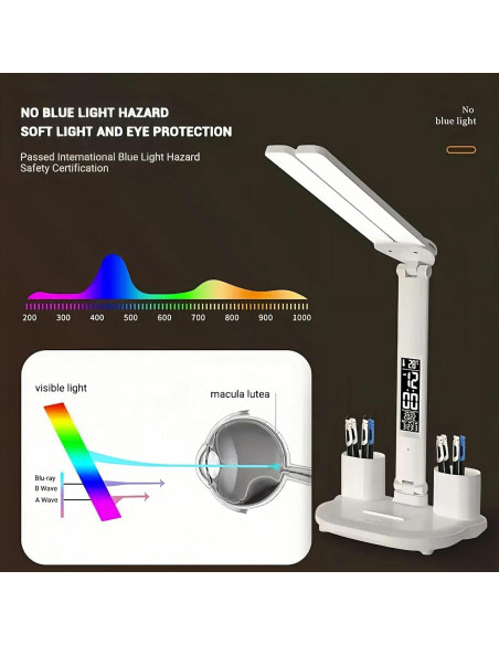 Lámpara de Escritorio LED CHICRAYS PRO ONE 2025 3 Niveles Brillo