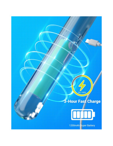 Raqueta Eléctrica de Mosquitos VLISBO 4000V Batería 1200mAh