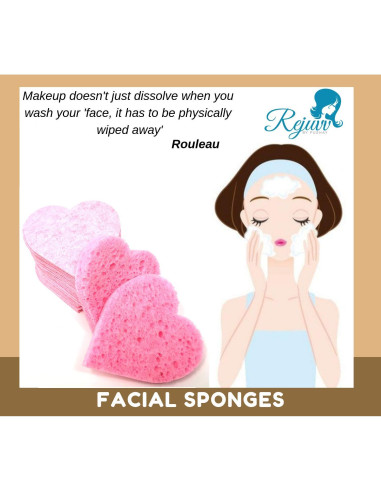Esponjas Faciales Comprimidas Rejuvv Fushay - 25 Unidades