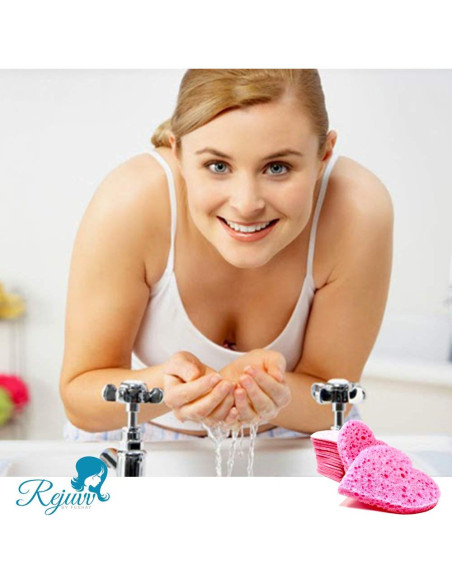 Esponjas Faciales Comprimidas Rejuvv Fushay - 25 Unidades