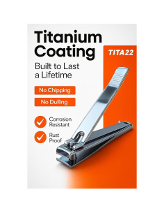 Cortauñas TITA22 Titanio Ultra Afilado 15.19cm 2