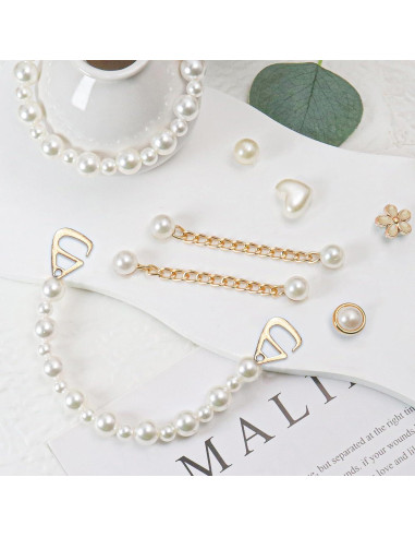 18 Piezas Encantos de Zapatos Brillantes COAUXOG Joyería