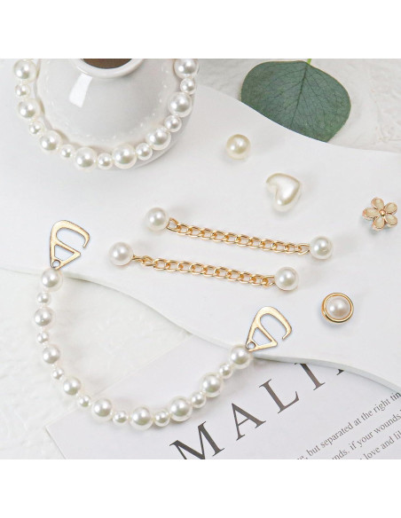 18 Piezas Encantos de Zapatos Brillantes COAUXOG Joyería