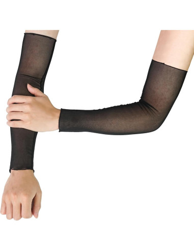 Mangas Largas Transparentes Luwint para Mujeres - 2 Pares UV