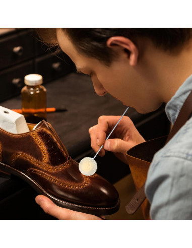 10 Cepillos de Bola de Lana para Tinte de Cuero Psyqtsuary