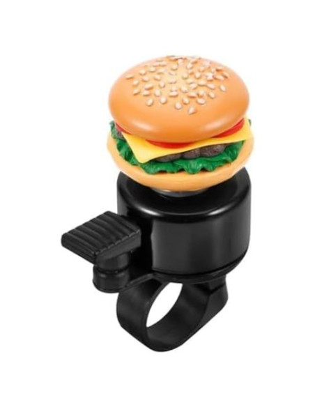 Campana de Bicicleta Zenarao Hamburguesa Amarilla Sonido Fuerte