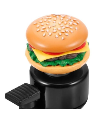 Campana de Bicicleta Zenarao Hamburguesa Amarilla Sonido Fuerte