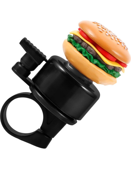 Campana de Bicicleta Zenarao Hamburguesa Amarilla Sonido Fuerte