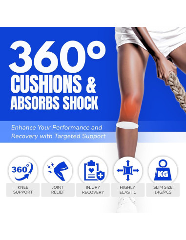 Banda de Rodilla Patelar COOLSET - Soporte Antideslizante Negro