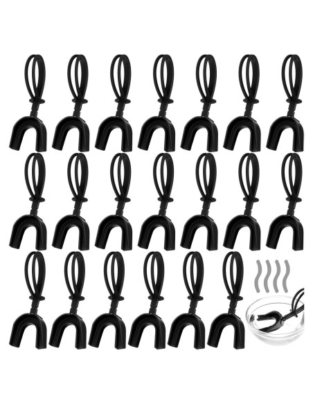 Dunzy 20 Pcs Protector Bucal Deportivo Moldeable con Correa