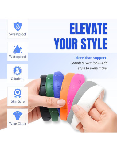 Banda de Rodilla Patelar COOLSET - Soporte Antideslizante Negro