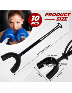 Dunzy 20 Pcs Protector Bucal Deportivo Moldeable con Correa 2