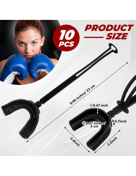 Dunzy 20 Pcs Protector Bucal Deportivo Moldeable con Correa