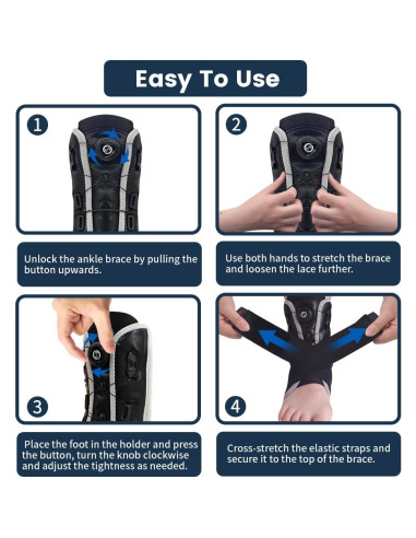 Férula para Tobillo Comforce Ajustable para Esguinces y Fascitis