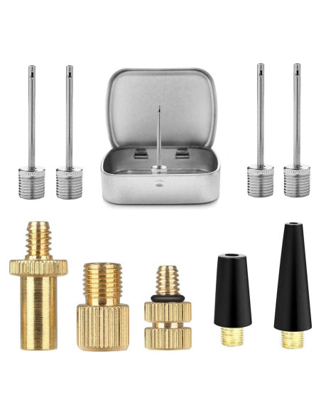 Juego de Adaptadores de Válvula de Bicicleta HDNNC 10 Piezas