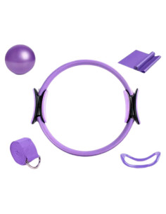 Conjunto de Pilates y Yoga Roenae con 5 Accesorios Morado