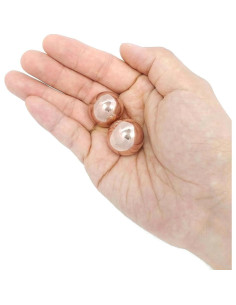 Bolas de Baoding de Cobre Sólido Top Chi 2.54 cm para Terapia 2
