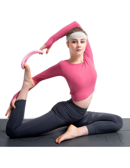 Conjunto de Pilates y Yoga Roenae con 5 Accesorios Morado