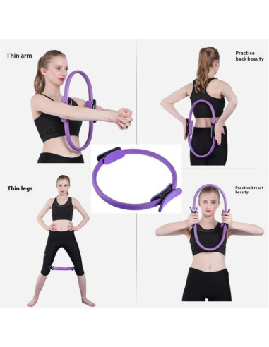 Conjunto de Pilates y Yoga Roenae con 5 Accesorios Morado