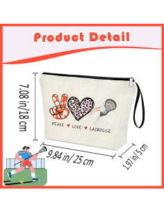 Bolsa con Cremallera Lacrosse Apakuta 25x18 cm - Regalo Ideal 2