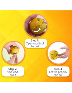 Bola de Alimentación para Conejos CoCoo - 3 Piezas, 7.62 cm 2