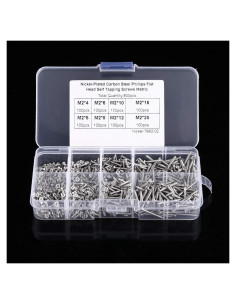 Juego de Tornillos Autoperforantes SALALIS 800PCS M2 Acero Inoxidable