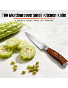 Cuchillo Utility TUO 12.7 cm Acero Inoxidable Pakkawood 2