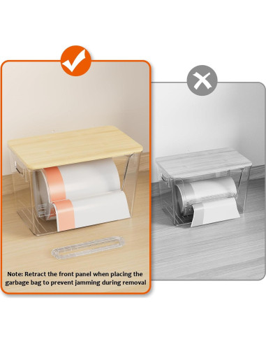 Organizadores de Alacena Delamu 2 Set Transparente 28.5x17.8 cm