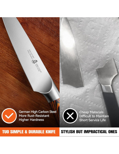 Cuchillo Utility TUO 12.7 cm Acero Inoxidable Pakkawood