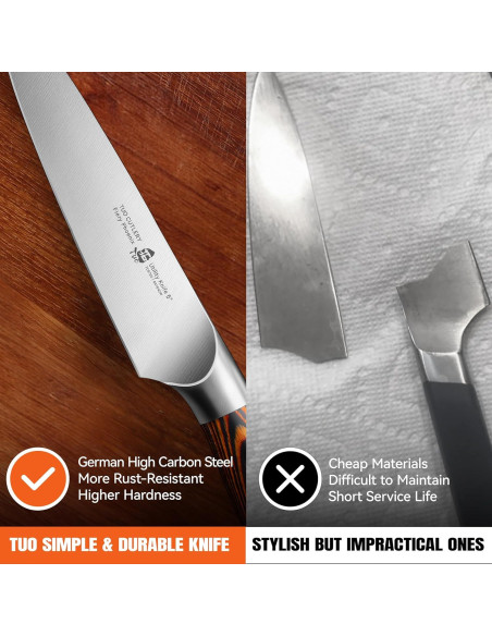 Cuchillo Utility TUO 12.7 cm Acero Inoxidable Pakkawood