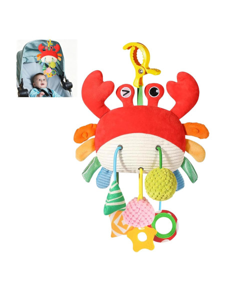 Juguete Colgante para Silla de Auto Ivrmtal Cangrejo 0-6 Meses