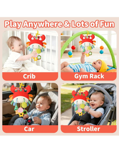 Juguete Colgante para Silla de Auto Ivrmtal Cangrejo 0-6 Meses