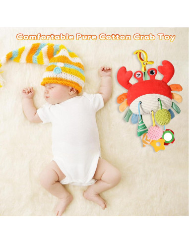 Juguete Colgante para Silla de Auto Ivrmtal Cangrejo 0-6 Meses