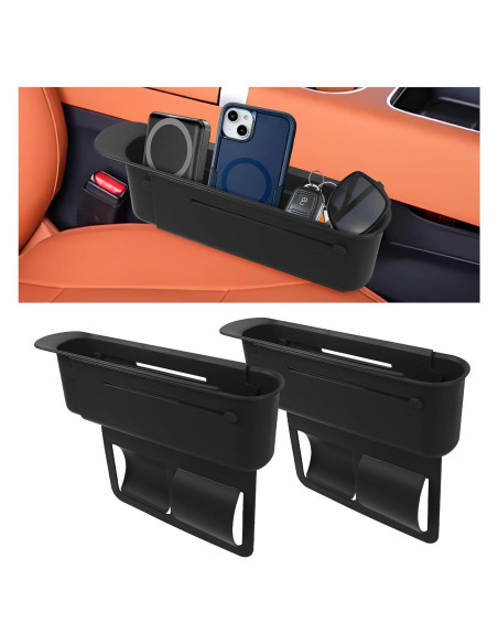 Organizador Rellenador Espacio Asientos Coche Hbxdeco Negro