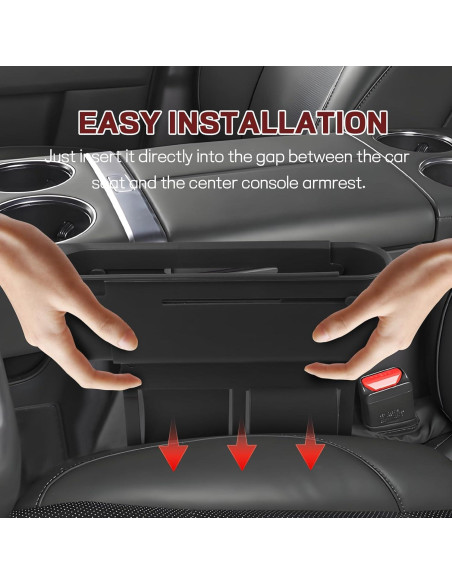 Organizador Rellenador Espacio Asientos Coche Hbxdeco Negro