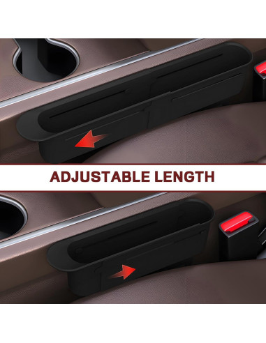 Organizador Rellenador Espacio Asientos Coche Hbxdeco Negro
