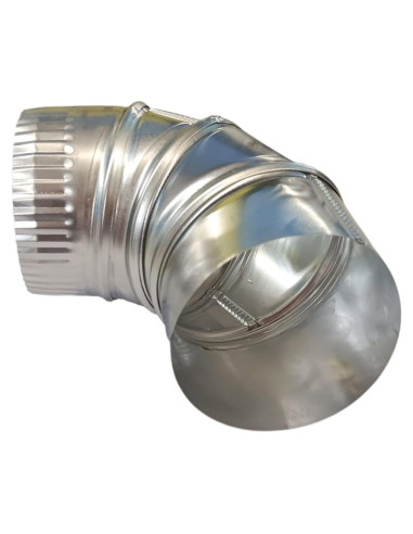 Codo de Ventilación de Secadora de Aluminio Deflecto 90 10cm