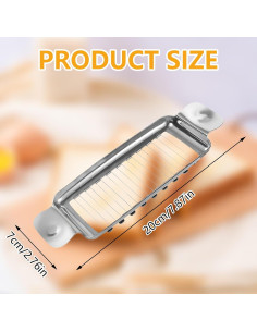 Cortador de Mantequilla QIYUDA de Acero Inoxidable 21.95 cm 2