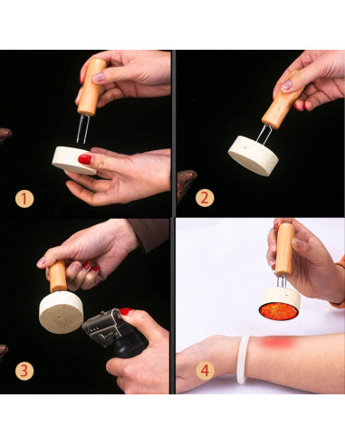 Soportes para Maíz Mumusuki, 4 Pcs, Acero Inoxidable y Madera