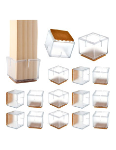 16 Protectores de Suelo Silicona WarmHut para Patas de Muebles