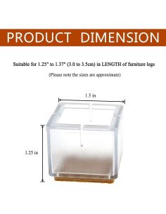 16 Protectores de Suelo Silicona WarmHut para Patas de Muebles 2