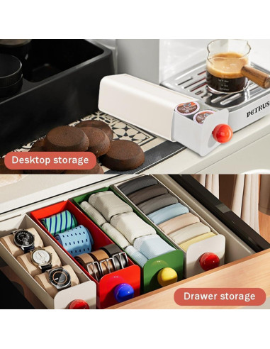 Cajón Colgante para Cápsulas de Café OULIGET Blanco