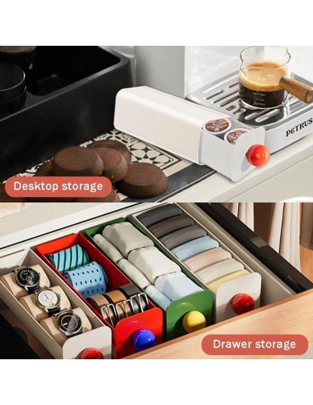 Cajón Colgante para Cápsulas de Café OULIGET Blanco