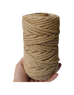 Cuerda de yute ILIKEEC 6mm 50m biodegradable para manualidades