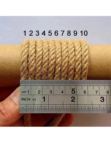 Cuerda de yute ILIKEEC 6mm 50m biodegradable para manualidades
