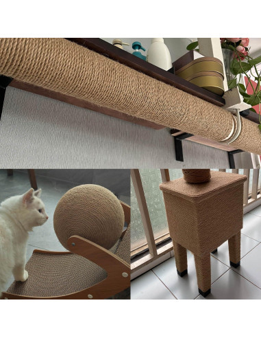 Cuerda de yute ILIKEEC 6mm 50m biodegradable para manualidades