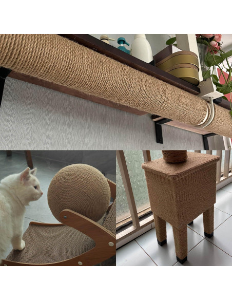 Cuerda de yute ILIKEEC 6mm 50m biodegradable para manualidades