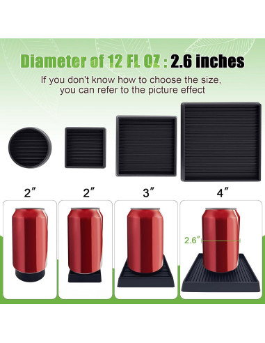 Almohadillas Antideslizantes xxxHOLIC 5.08x5.08 cm Juego de 4