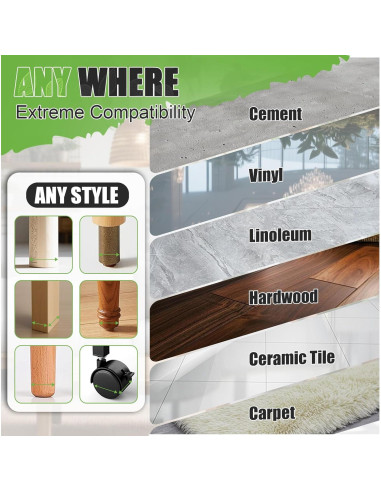 Almohadillas Antideslizantes xxxHOLIC 5.08x5.08 cm Juego de 4