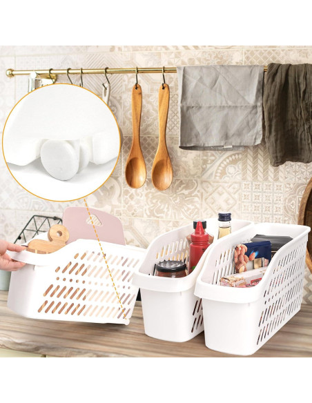 Organizador de Plástico Coloch 4 Pack para Debajo del Fregadero